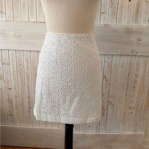 Lilly Pulitzer white eyelet skirt Size 4